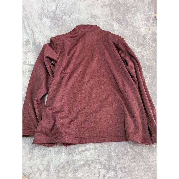 Callaway Sweatshirt Mens XL BURGUNDY Quarter Zip‎ Mock Neck Outdoors Activewear - Picture 6 of 9